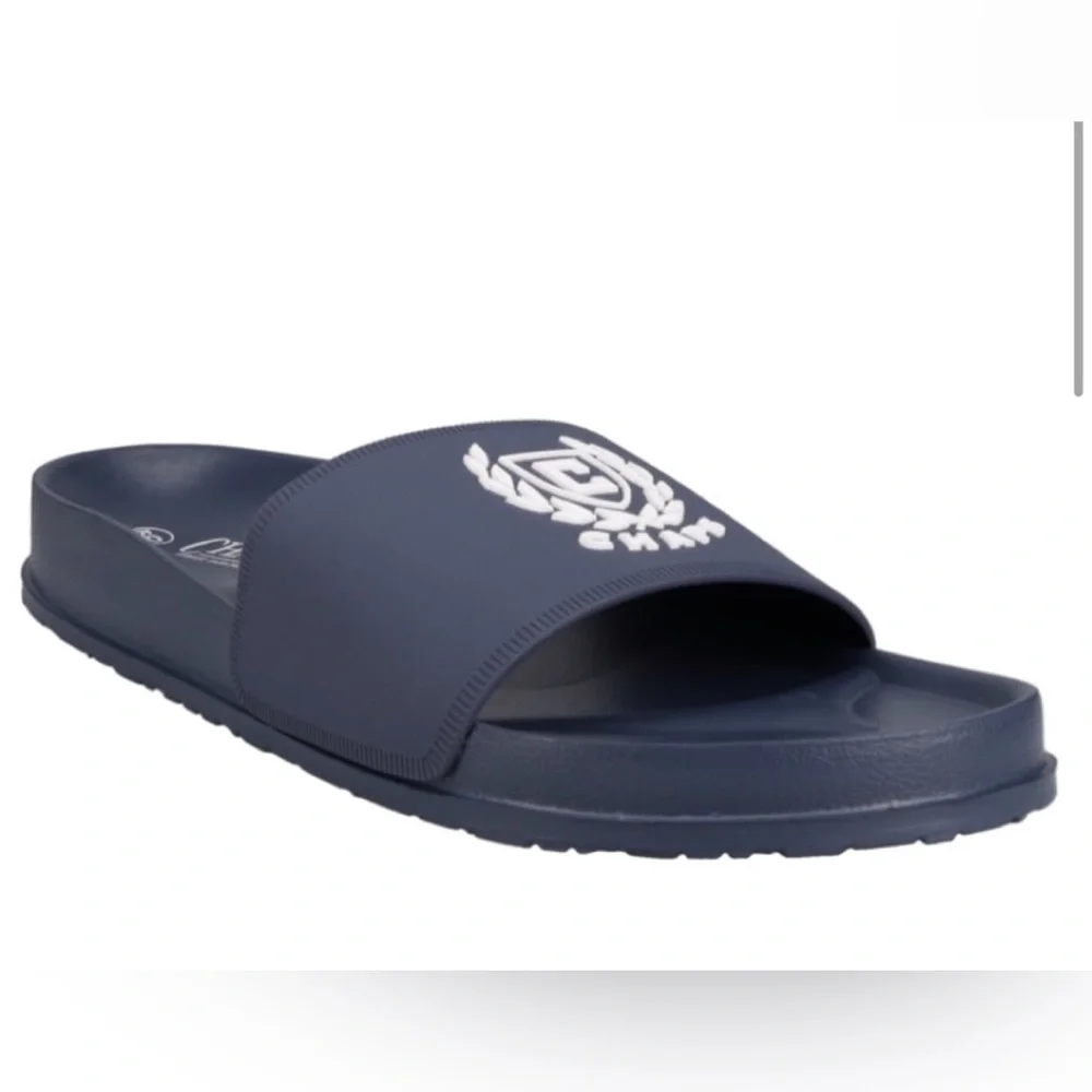CHAPS Mens Slide Sandal Size 11 Navy Waterproof New